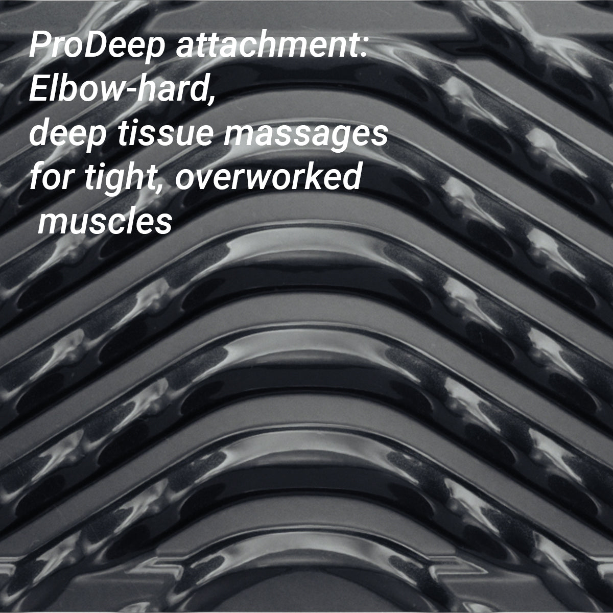 Close-up van de harde ProDeep-massagehoes voor diepe weefselmassage